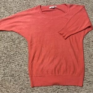 Forever 21 Pink Coral Medium 3/4 Sleeve Sweater